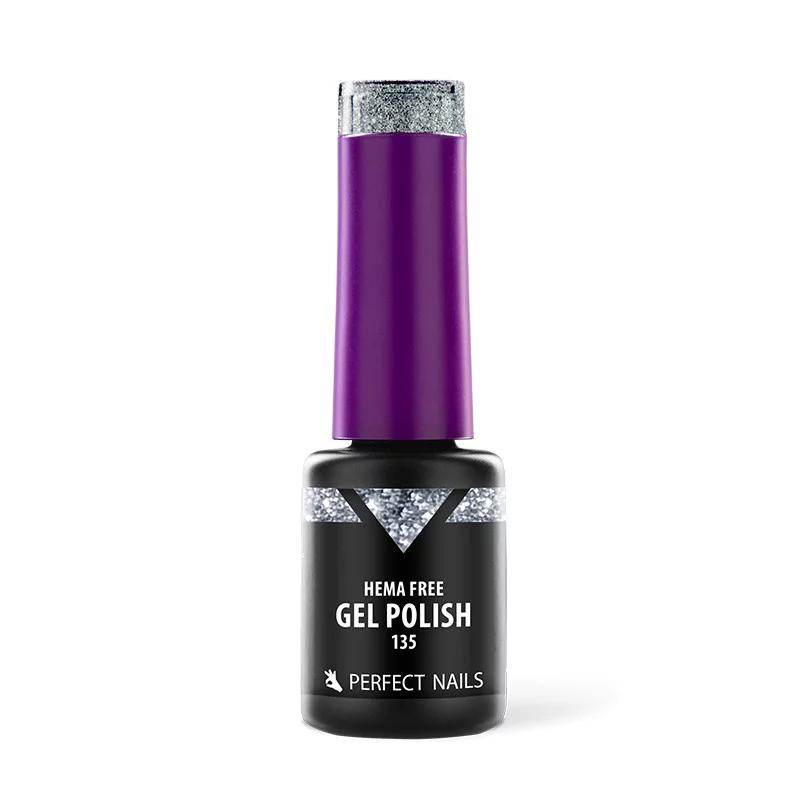 HEMA-mentes Géllakk - 135 Glam Szürke - 4ml