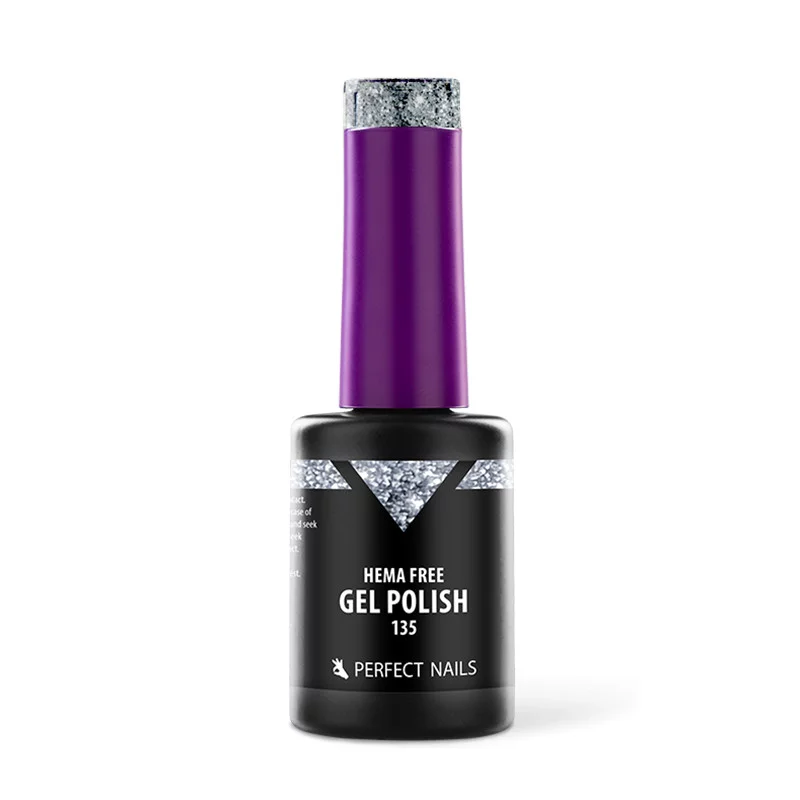 HEMA-mentes Géllakk - 135 Glam Szürke - 8ml