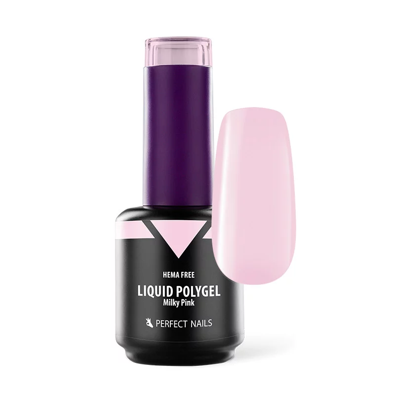 Folyékony Polygel - Tejes Rózsaszín - 15ml