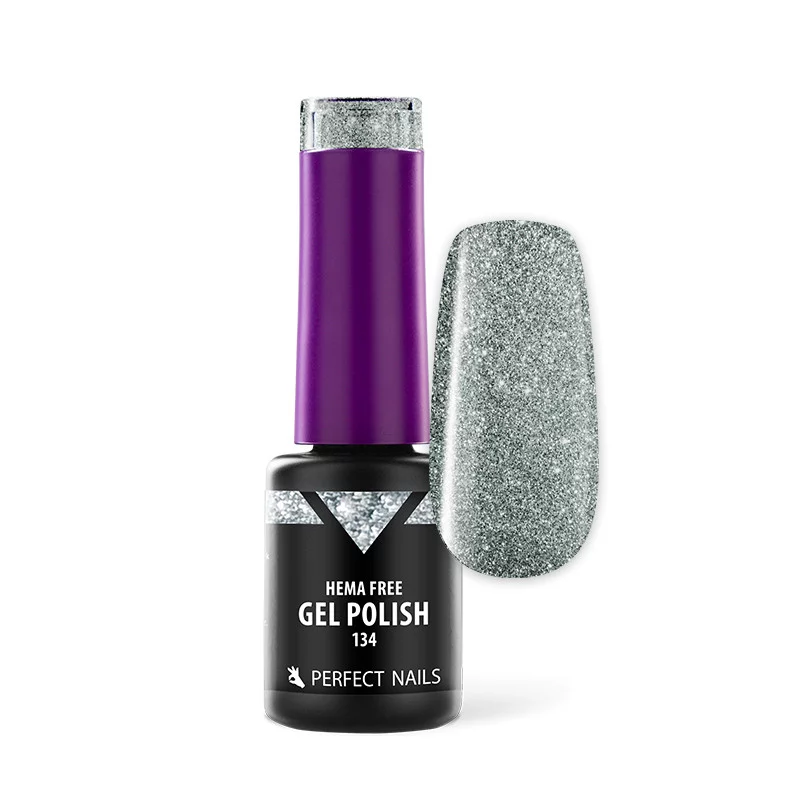 HEMA FREE Gél Lakk - 134 Glam Ezüst - 4ml