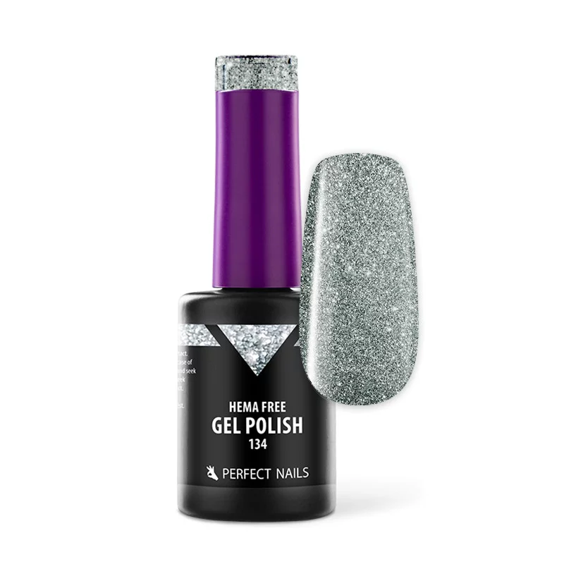HEMA FREE Gél Lakk - 134 Glam Ezüst - 8ml